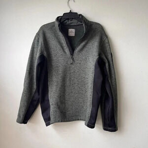 Ascend Men’s Medium Green Pullover 1/4 Zip Fleece Jacket Shirt Outdoor Hiking‎